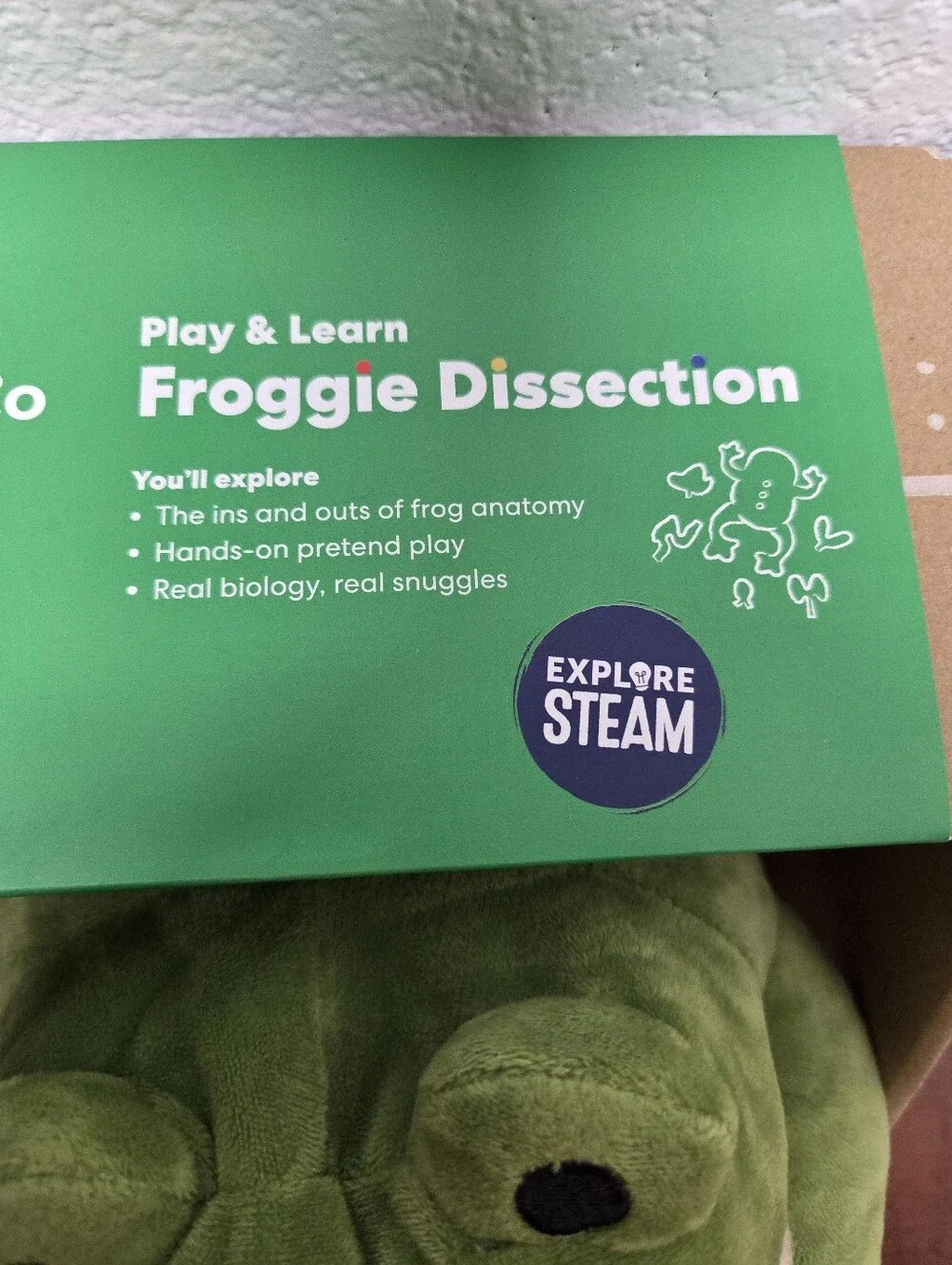 KiwiCo Play and Learn Froggie Dissection Plush NIB